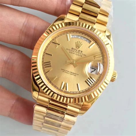 gold replica rolex|rolex knockoff watches day date.